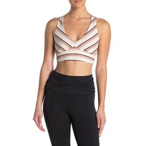 Free People Movement XS Gidget Sports Bra Stripes